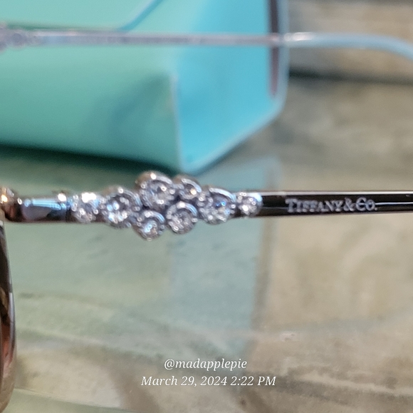 Tiffany & Co TF3052 Aviator Crystal Polorized Sunglasses Designer Luxury #60 - Picture 4 of 16